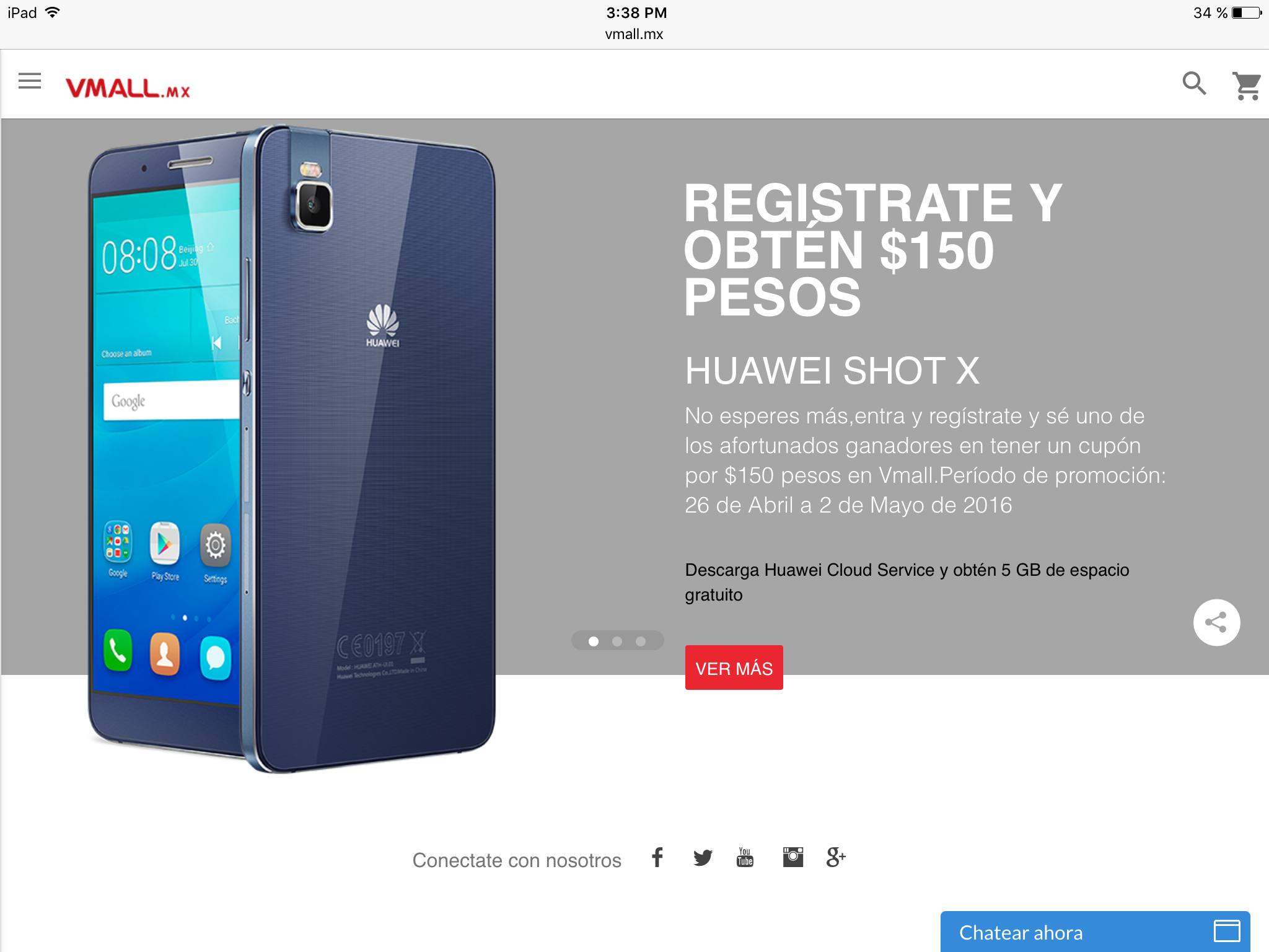 Huawei cierra la tienda Vmall.mx tras 2 años en México